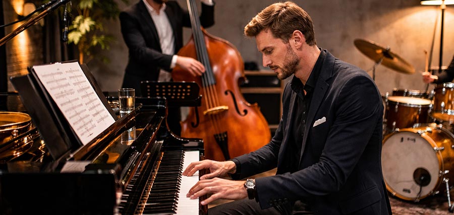 Jazzband bei einem Auftritt