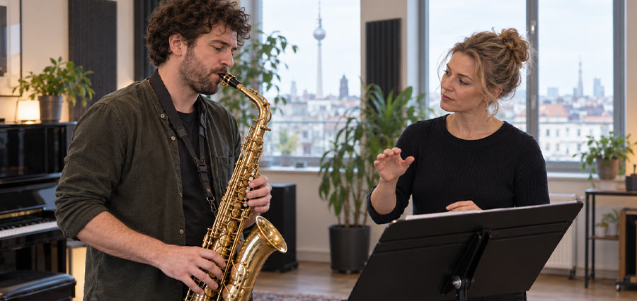 Privater Saxophonunterricht für Erwachsene mit Lehrerin in Berlin